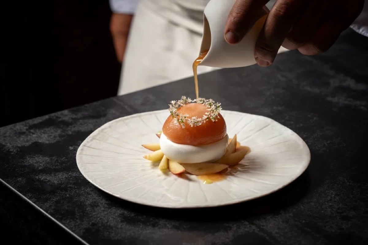 Dessert service at Lucien, La Jolla
